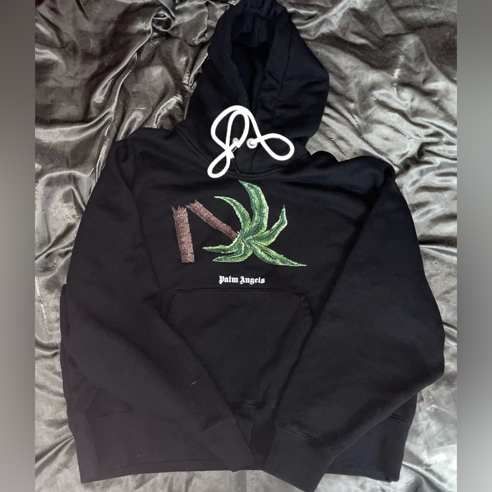 Palm Angels Broken Palm Hoodie 'Black/Green'